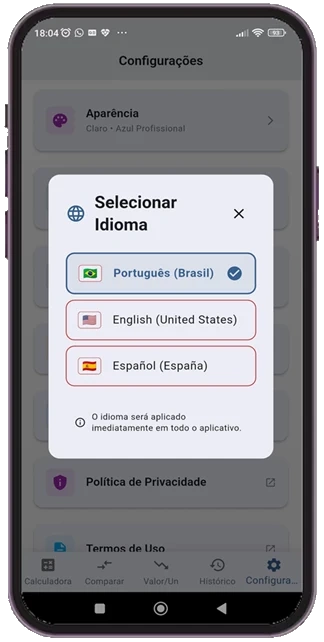 Múltiplos Idiomas
